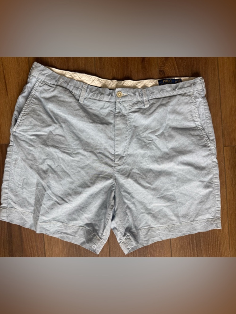 Ralph Lauren Polo Shorts Mens 38 Blue‎ Chino Classic Fit 6" Casual